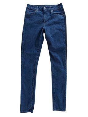 Levi’s | Women’s Dark Blue Denim 721 High Rise Skinny Jeans Knit Side Panels  29